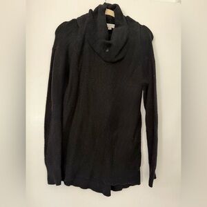 LOFT Black Cowl Neck Sweater